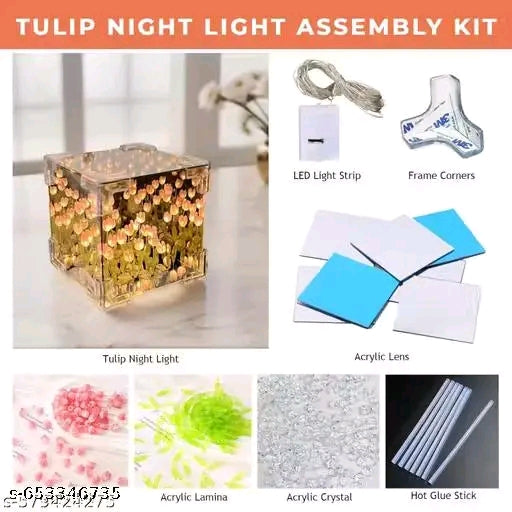 Wishpitara Tulip Cube Mirror Lamp