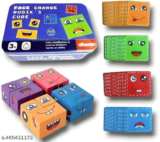 Smiley Face Emoji Cube Face Changing Game for Kids