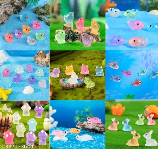 50 Animal Miniatures Garden Décor Home Decorations (Random Designs)