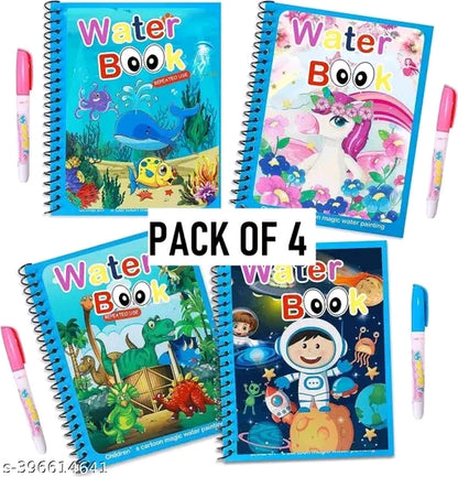 Kid's Magic Water Coloring Books 4 Books 4 pens