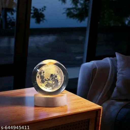 3D Crystal Moon Lamp