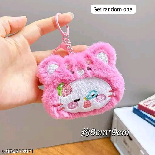 Mini Plush Keychain (Random Design) 1 piece