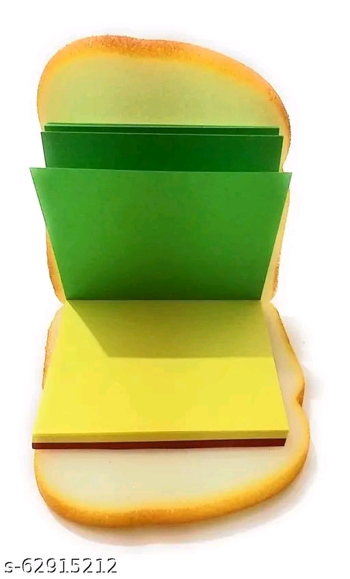 Unique Bread Sandwich shape Writing Pad Diary with Lipstick Shape Pen