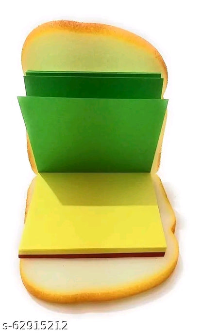 Unique Bread Sandwich shape Writing Pad Diary with Lipstick Shape Pen