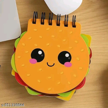 Cute Diary with 3D Burger Design