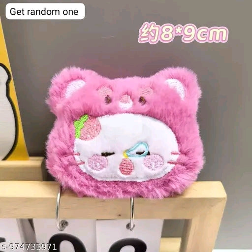 Mini Plush Keychain (Random Design) 1 piece
