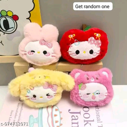 Mini Plush Keychain (Random Design) 1 piece