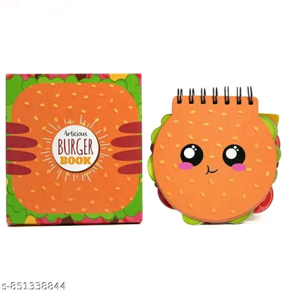 Cute Diary with 3D Burger Design