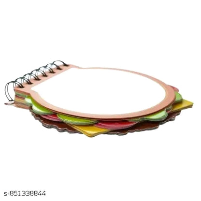 Cute Diary with 3D Burger Design